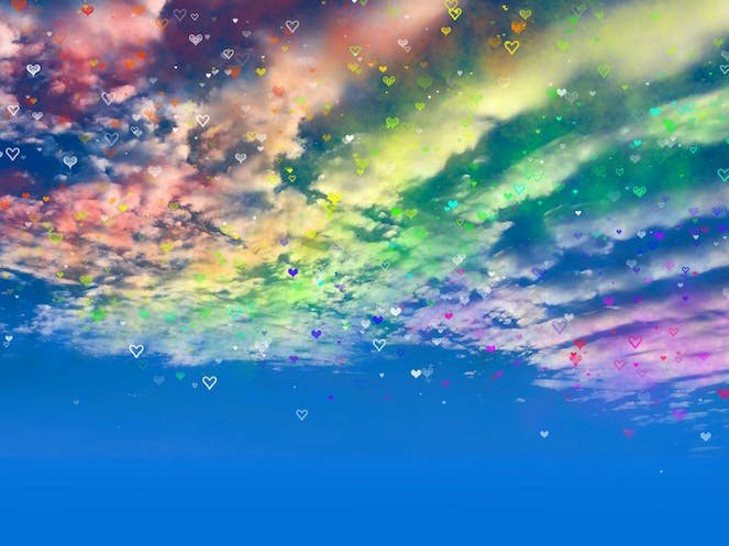 koueiさん「わくわく　虹色の雲」